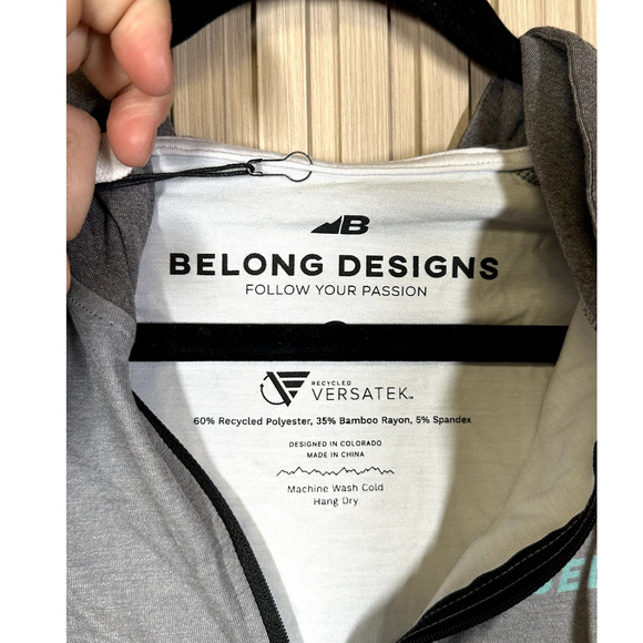 Belong Designs Women's Apex Tek Hoodie Gray Size M - Picture 4 of 7